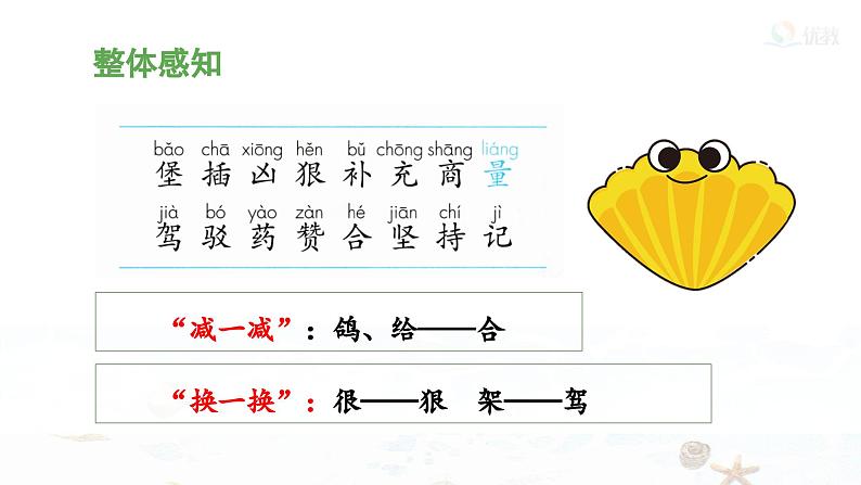 统编版小学语文二年级下册 课文3《沙滩上的童话》 课件(第一课时)第6页