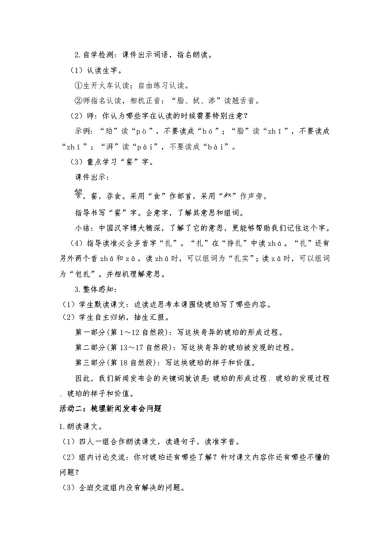 2.5 《琥珀》教学设计第2页
