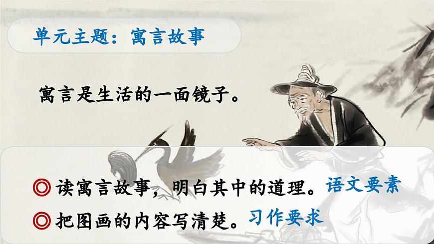 統(tǒng)編版小學(xué)語文三年級下冊 第二單元 5《守株待兔》教學(xué)課件第1頁