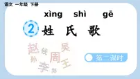 小学姓氏歌多媒体教学课件ppt