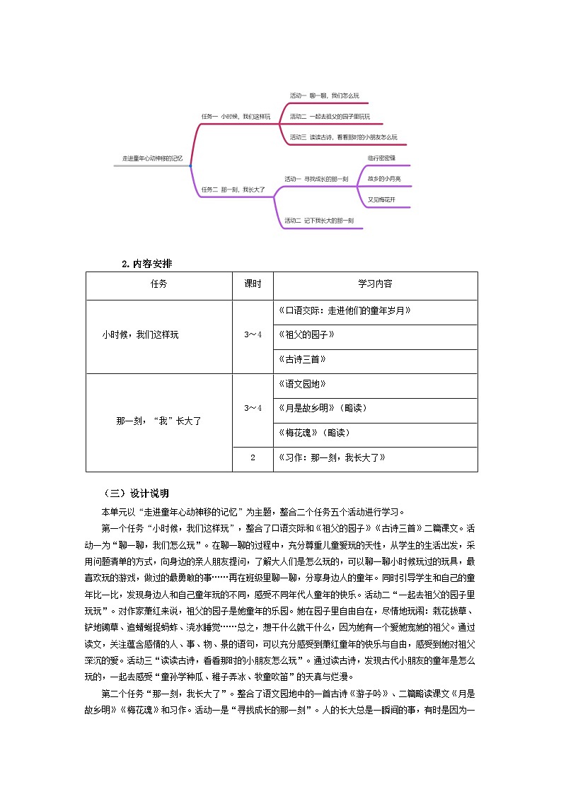 五下第一单元 教师用书【大单元教学设计】第3页