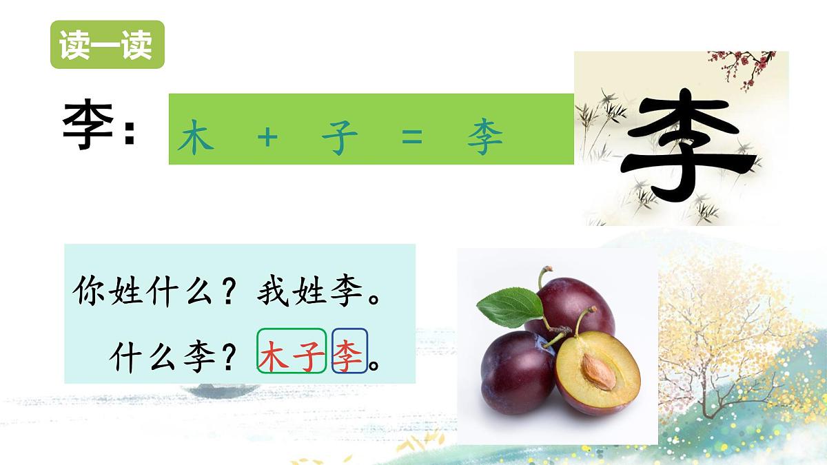 第2课《姓氏歌》(教学课件)-2024-2025学年一年级语文下册精品课件(统编版)第5页