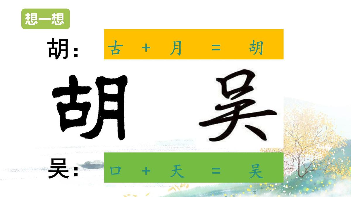 第2课《姓氏歌》(教学课件)-2024-2025学年一年级语文下册精品课件(统编版)第8页