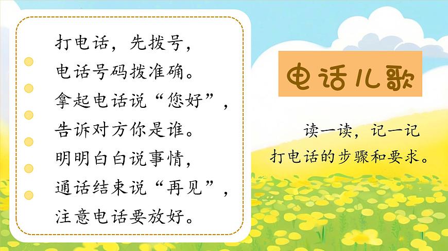 部編版2025一年級(jí)下冊(cè)語(yǔ)文1.《口語(yǔ)交際：打電話》課件第7頁(yè)