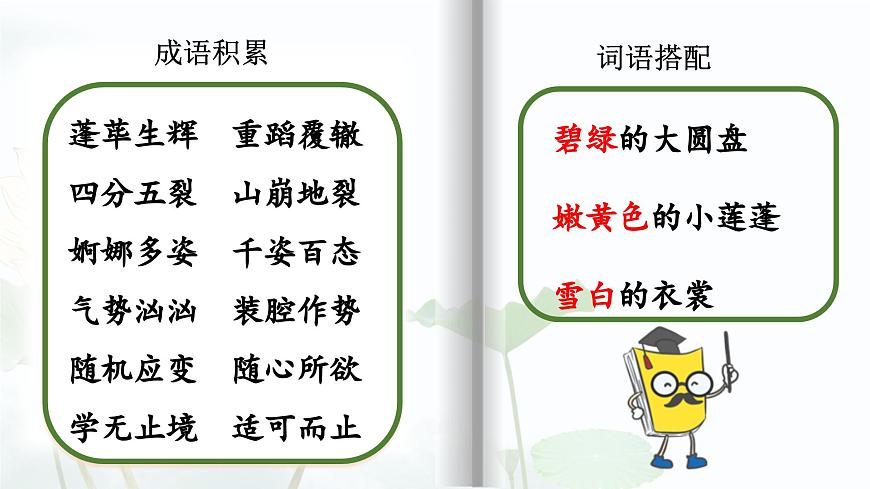 【早讀】部編版語(yǔ)文三年級(jí)下冊(cè) 3《荷花》早讀課件PPT第7頁(yè)