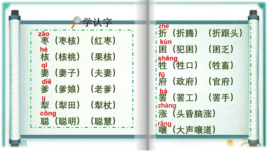 【早读】部编版语文三年级下册 28《枣核》早读课件PPT第4页