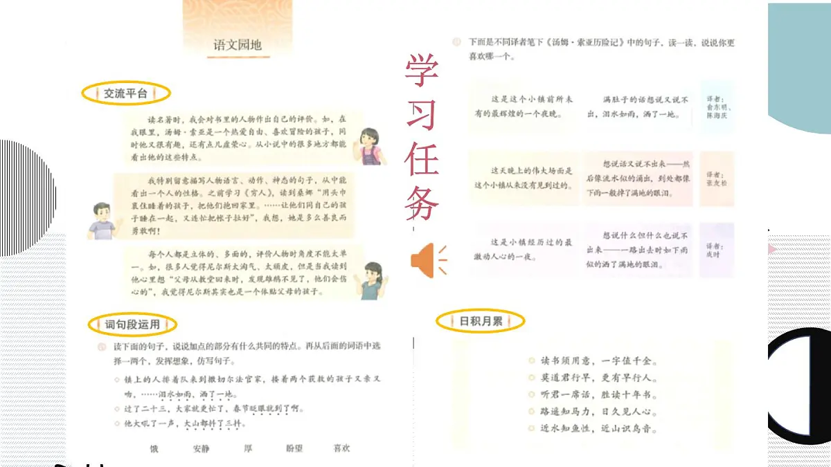 统编版六年级语文下册教学课件《语文园地二》第1页