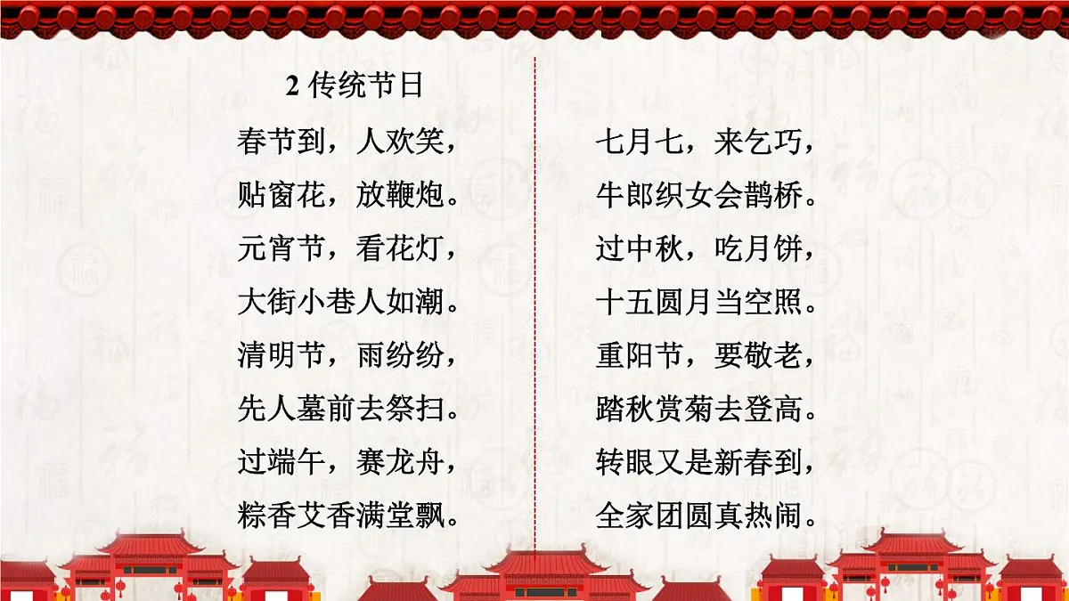 统编版二年级语文下册教学课件《识字2 传统节日》第6页