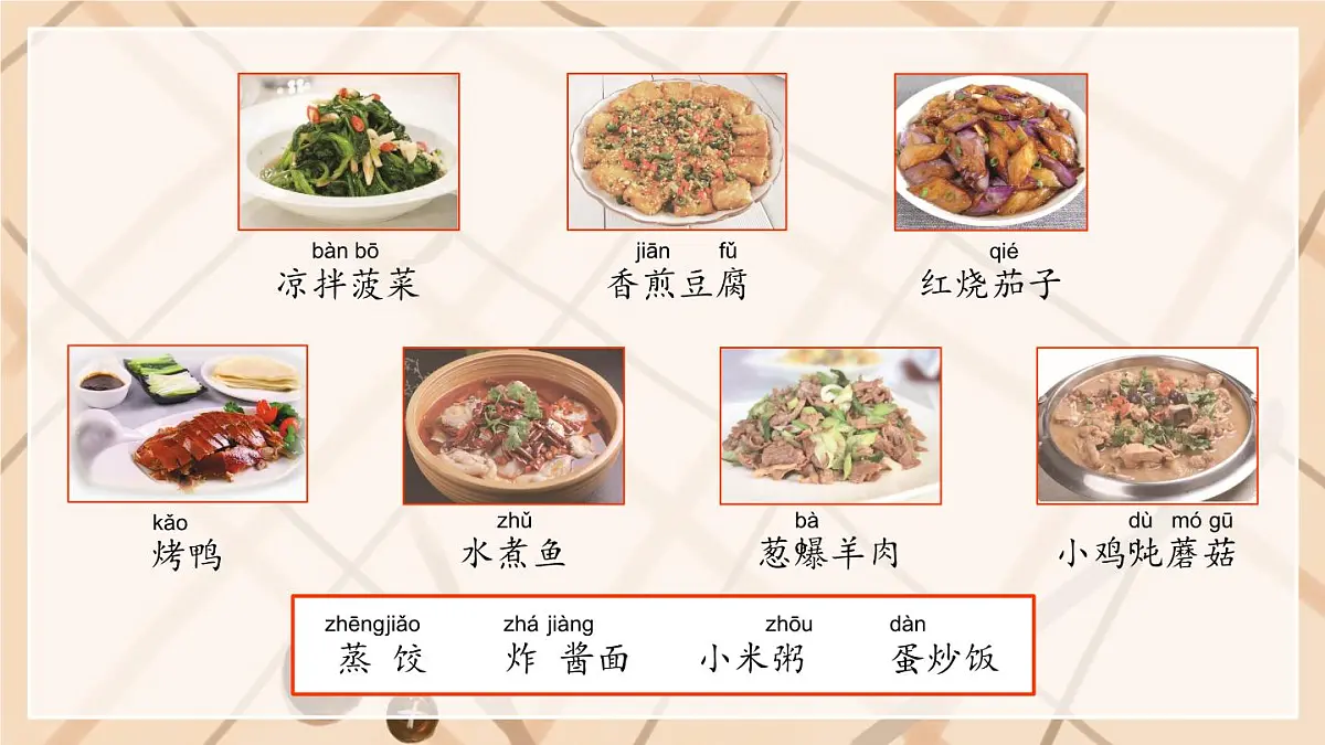 统编版二年级语文下册教学课件《识字4 中国美食》第4页