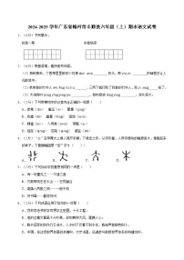 2024-2025学年广东省梅州市丰顺县六年级（上）期末语文试卷