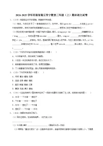 2024-2025学年河南省商丘市宁陵县三年级（上）期末语文试卷