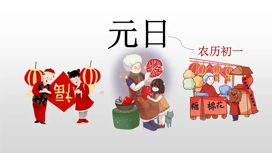 统编版(2024)三年级语文下册9故事三首-元日课件ppt第3页