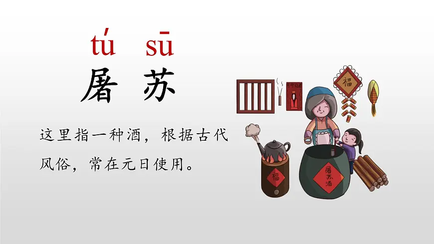 统编版(2024)三年级语文下册9故事三首-元日课件ppt第5页