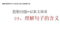 專題09 理解句子的含義（課件）2024-2025學(xué)年小升初語文復(fù)習(xí)講練測（統(tǒng)編版）