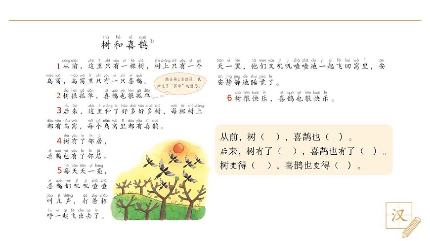 5 樹和喜鵲（第1課時(shí)）第4頁