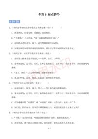 專項(xiàng)5  標(biāo)點(diǎn)符號(hào)-2024-2025統(tǒng)編版六年級(jí)下冊(cè)期中專項(xiàng)練習(xí)（小學(xué)語文）