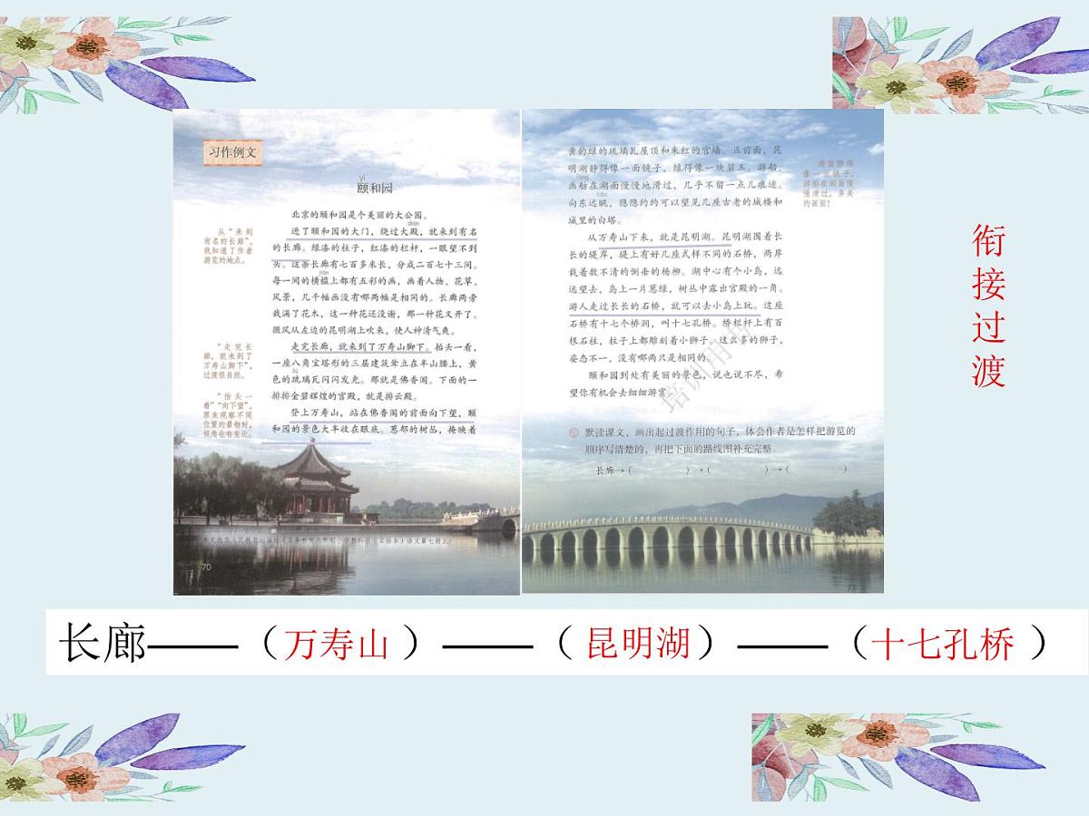 部编版小学语文四年级下册第五单元习作例文《颐和园》(优质公开课)课件第8页
