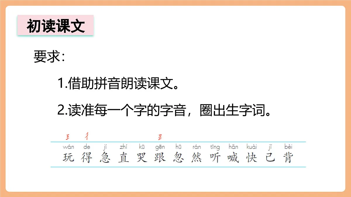 课文4《小公鸡和小鸭子》(教学课件)第6页