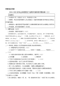 五年级语文下学期期中素养测评 （提高卷02）（考试卷+答案与解释）2024-2025学年（统编版）