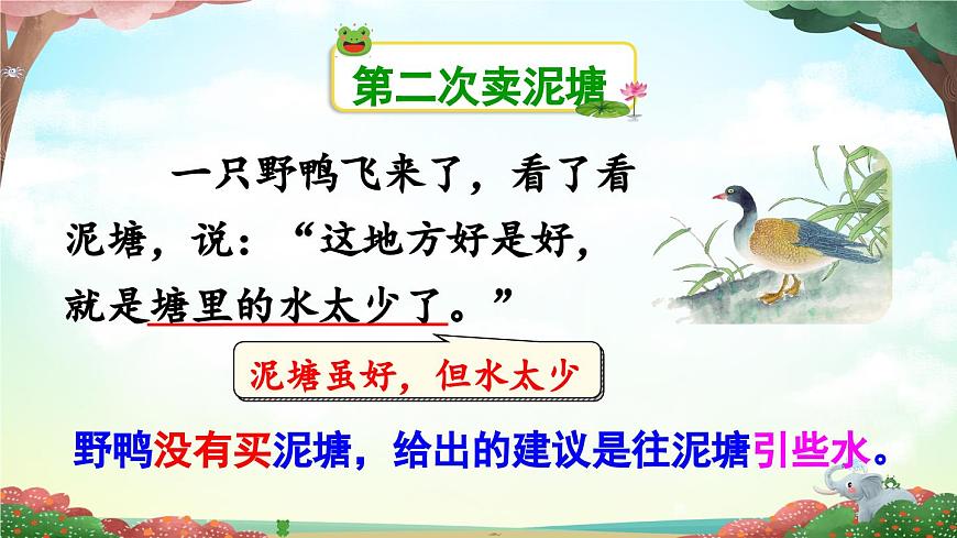 新统编版小学语文二下 课文6 21《青蛙卖泥塘》课件(第二课时)第5页