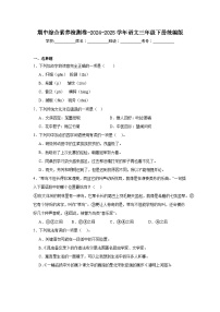 期中綜合素養(yǎng)檢測(cè)卷-2024-2025學(xué)年語(yǔ)文三年級(jí)下冊(cè)統(tǒng)編版