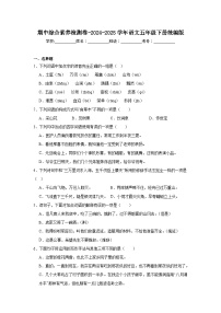 期中综合素养检测卷-2024-2025学年语文五年级下册统编版