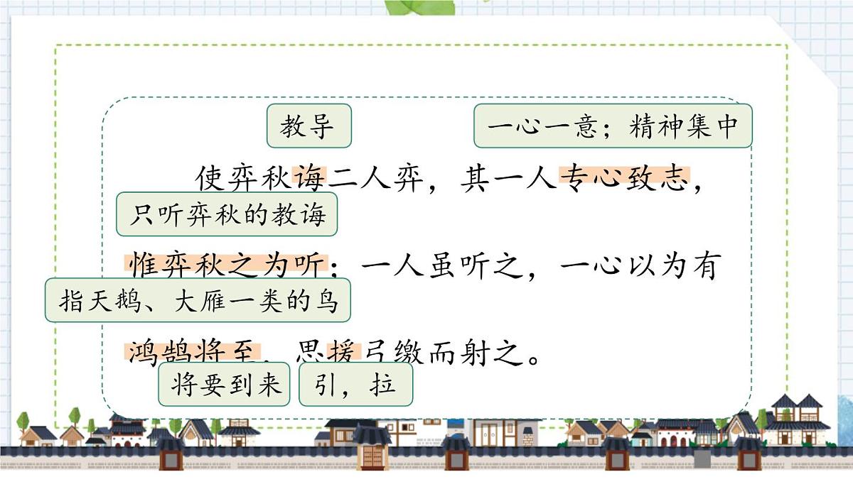 统编版(2024)六年级语文下册14文言文二则-学弈课件第4页