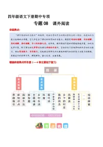 四年级语文下册期中复习 专题 08 课外阅读（专项训练）2024-2025学年下学期（统编版）