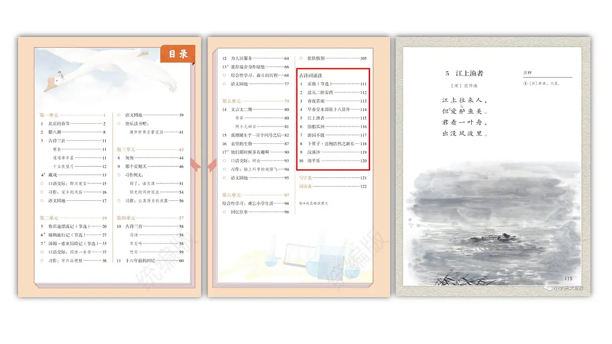 新统编版小学语文六下《江上渔者》学习任务群教学课件-课例1第6页