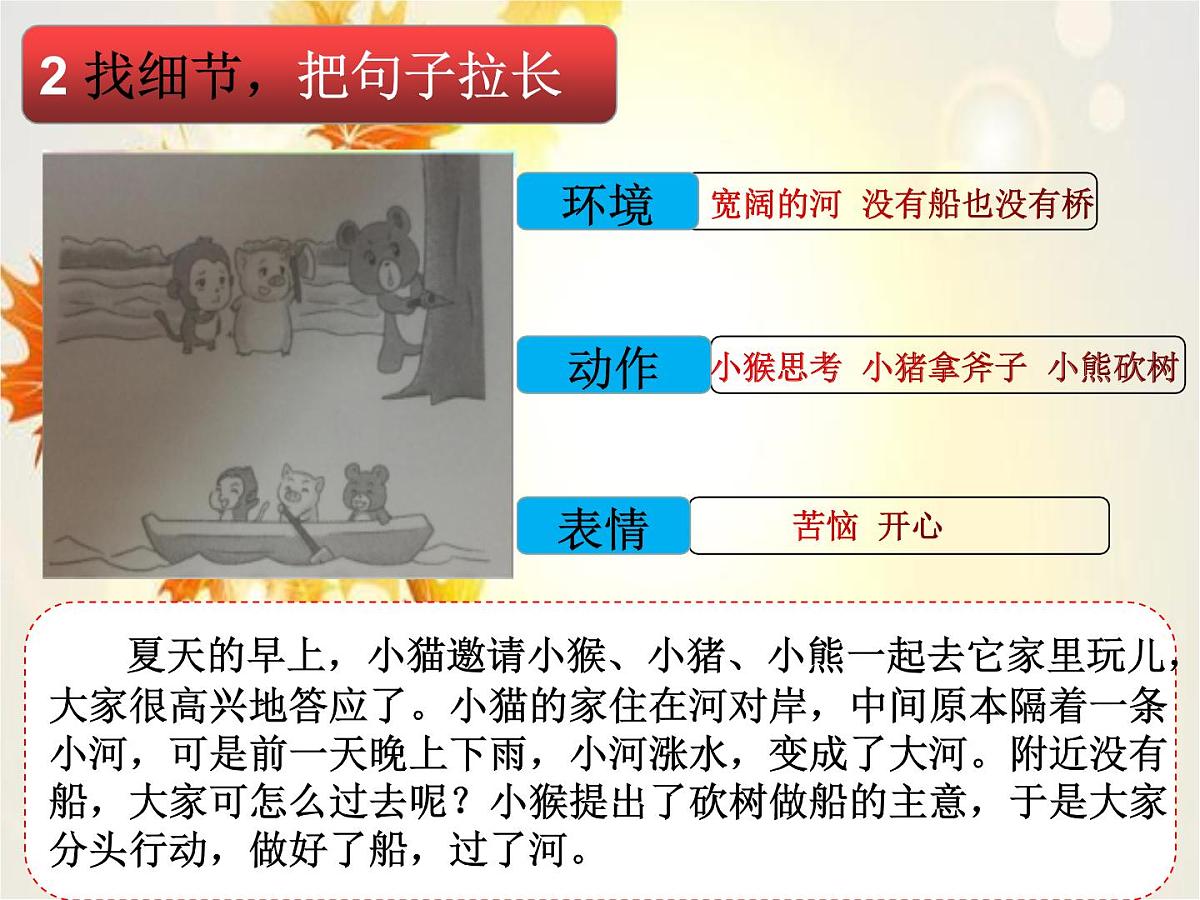 部编版小学语文一下看图写话ppt课件9过河第3页