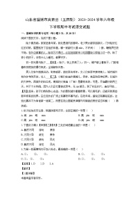 山東省淄博市高青縣（五四制）2023-2024學(xué)年六年級(jí)下學(xué)期期中考試語(yǔ)文試卷（解析版）