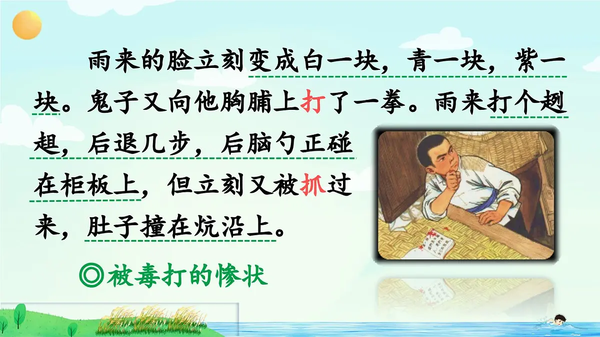 新统编版小学语文四下 6-19《小英雄雨来(节选)》课件(第二课时)第8页