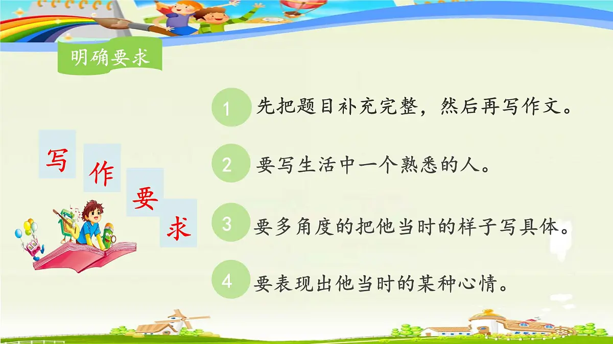 新统编版小学语文五下 第四单元《习作:他____了》课件第5页