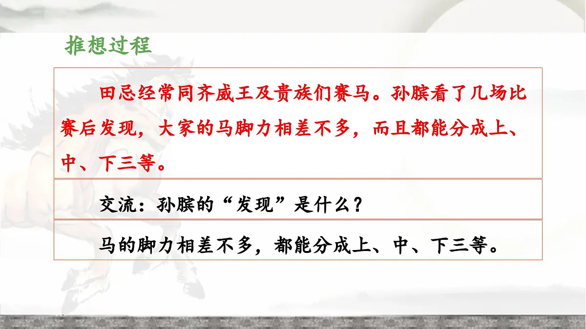 新统编版小学语文五下 6-16《田忌赛马》教学课件(第二课时)第8页