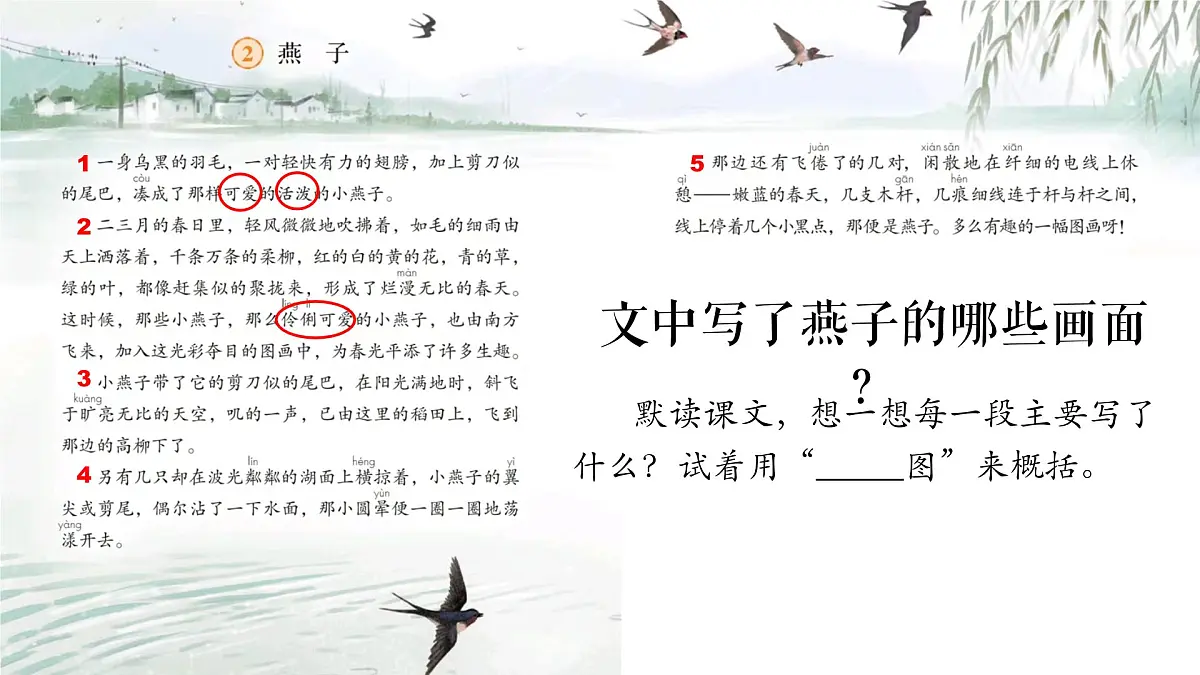 2.燕子 课件 2024-2025学年部编版语文三年级下册第7页