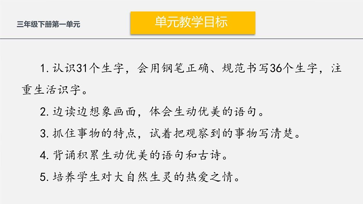 新统编版小学语文三下 第一单元整合策略教学课件第4页
