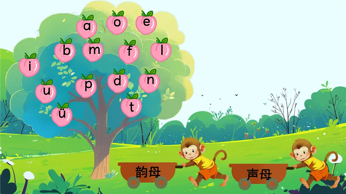 第二单元复习 课件 部编版语文一年级上册第6页