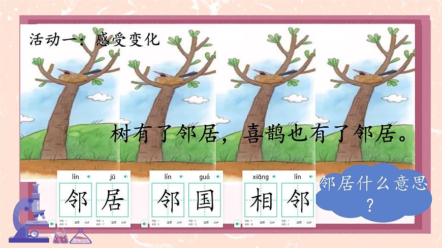 小学语文统编版(2024)一年级下册3.5 树和喜鹊 课件第5页