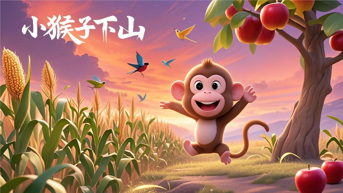 小学语文统编版(2024)一年级下册7.17 小猴子下山 课件第1页