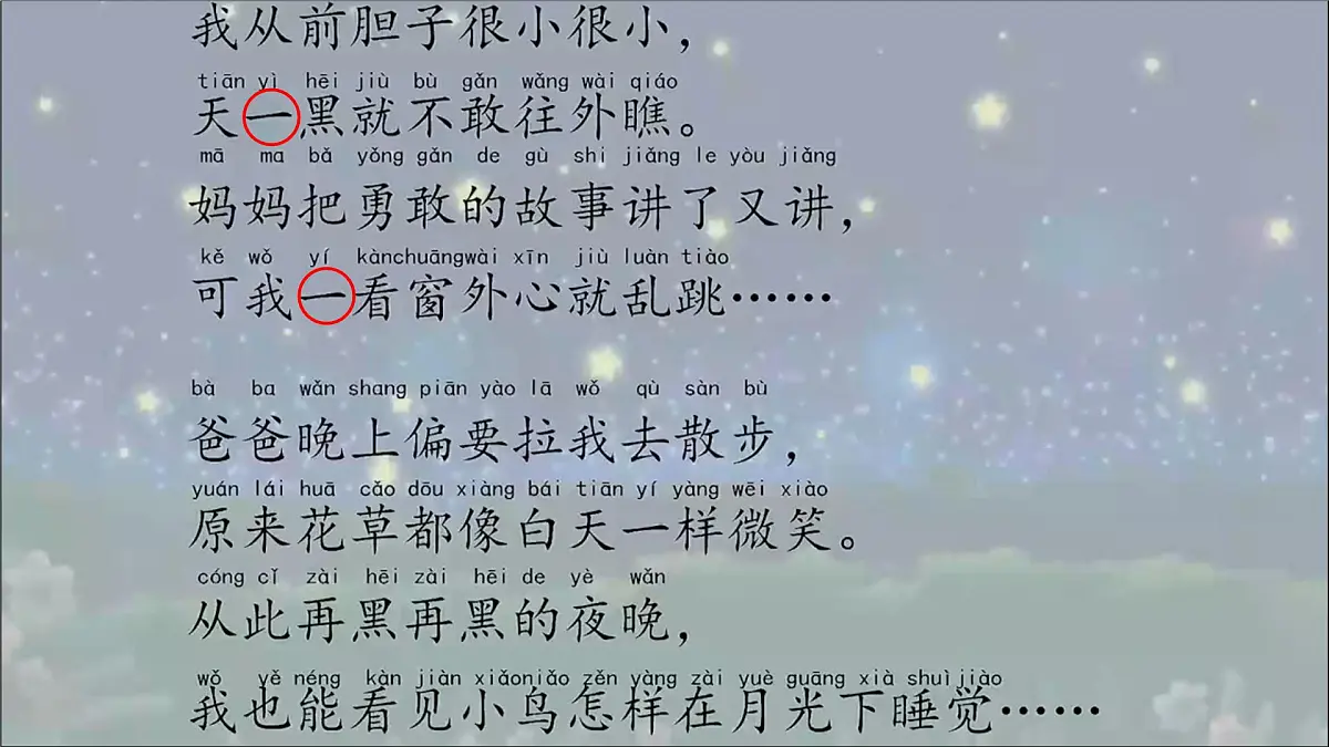 小学语文统编版(2024)一年级下册4.8 夜色 课件第7页