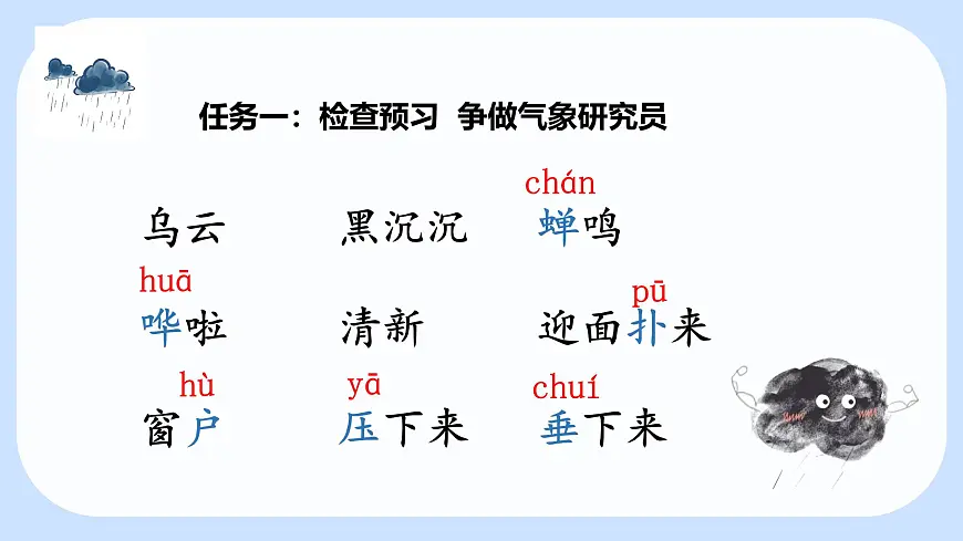 小学语文统编版(2024)二年级下册6.16 雷雨 课件第5页