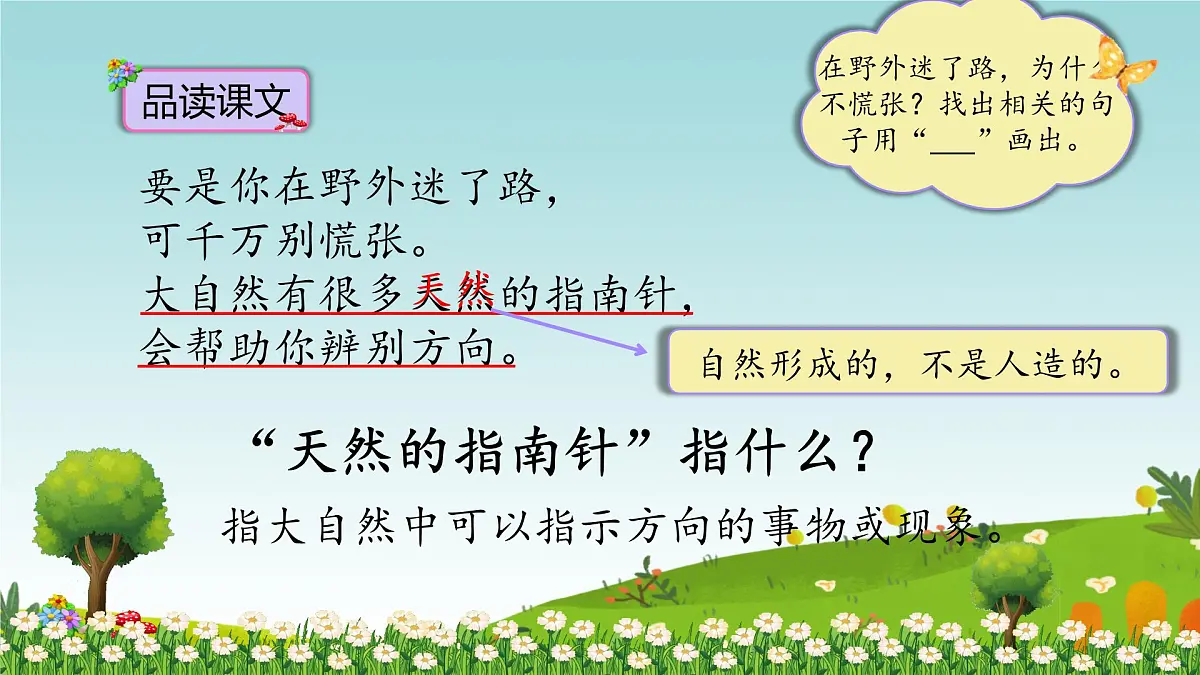 小学语文统编版(2024)二年级下册6.17 要是你在野外迷了路 课件第7页