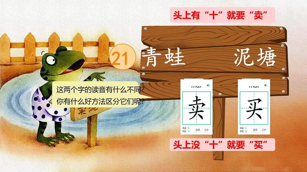 小学语文统编版(2024)二年级下册7.21 青蛙卖泥塘 课件第5页
