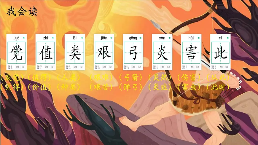 小学语文统编版(2024)二年级下册8.24 羿射九日 课件第2页