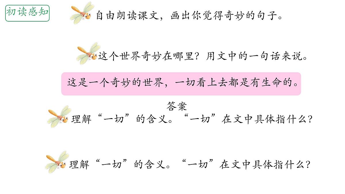 小学语文统编版(2024)三年级下册7.22 我们奇妙的世界 课件第5页