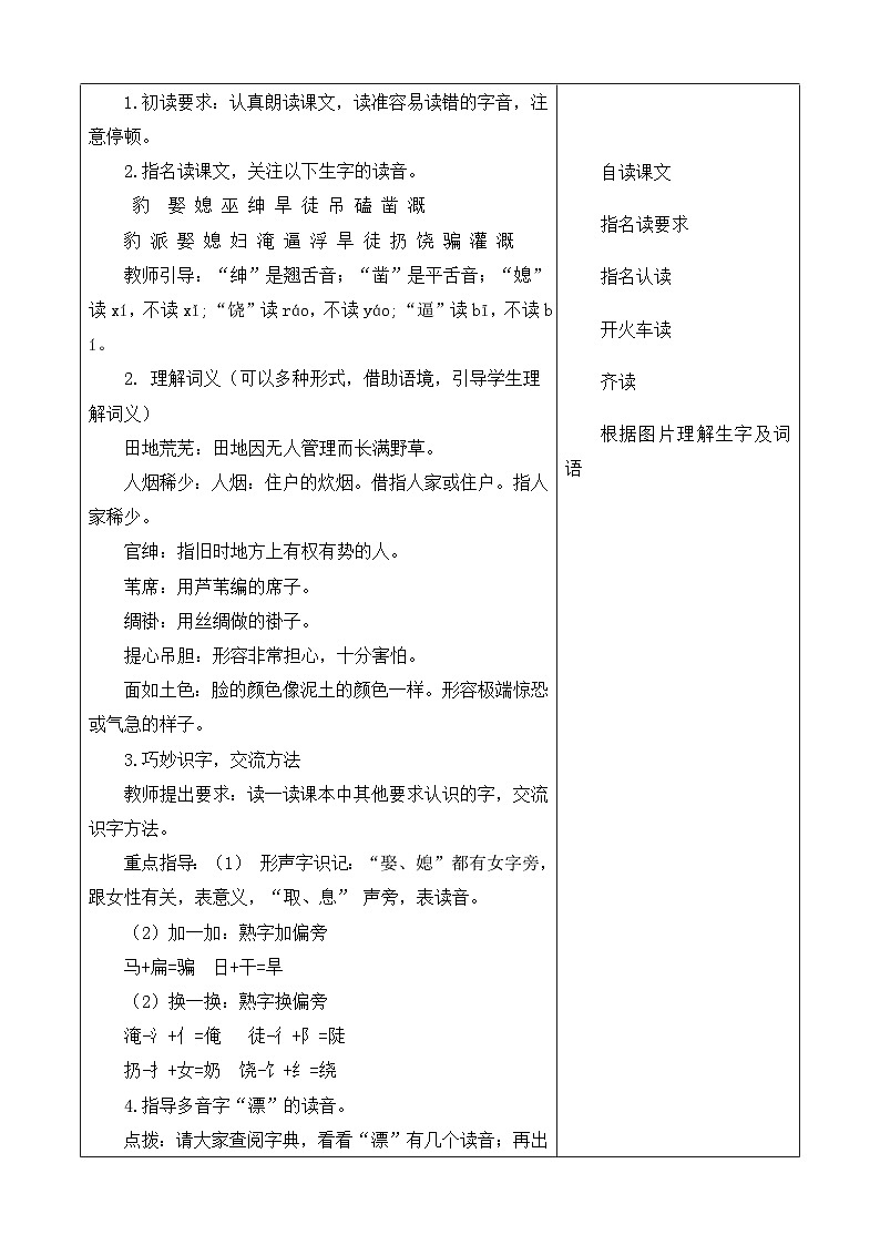 【大單元】統(tǒng)編版四第八單元 第4課時(shí) 26.西門豹治鄴 教學(xué)設(shè)計(jì)(1)第3頁(yè)