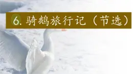 【教學(xué)評一體化設(shè)計(jì)】統(tǒng)編版小學(xué)語文六年級下冊6.騎鵝旅行記（節(jié)選）課件一課時