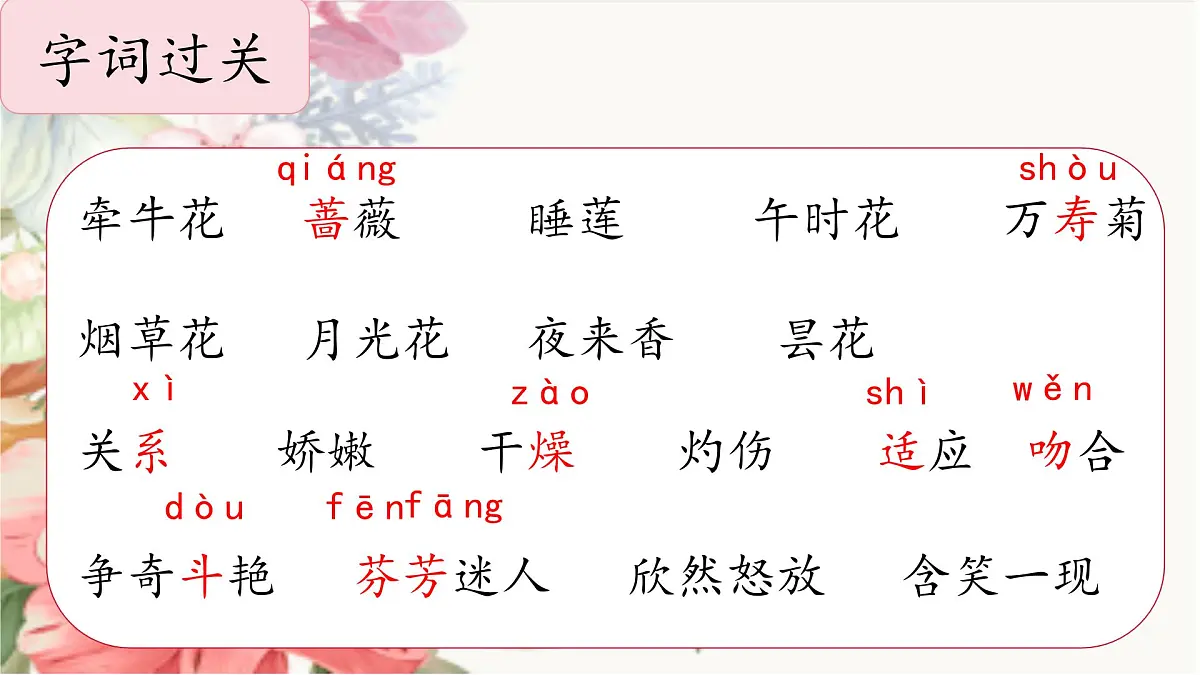 【教学评一体化设计】统编版小学语文三年级下册13花钟课件两课时第4页