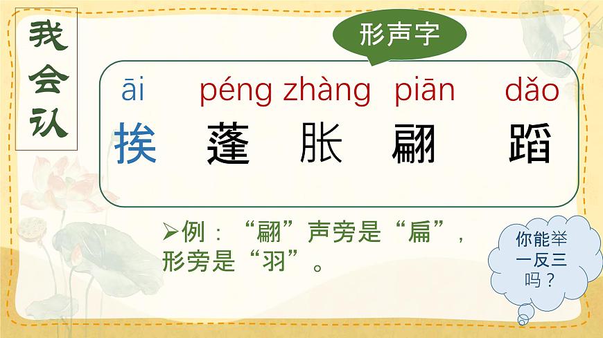 統(tǒng)編版三年級語文下冊教學(xué)課件《3 荷花》第5頁
