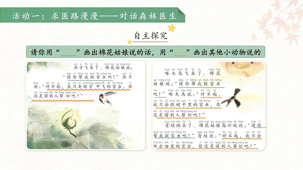 统编版一年级语文下册第18课《棉花姑娘》第2课时 课件第4页